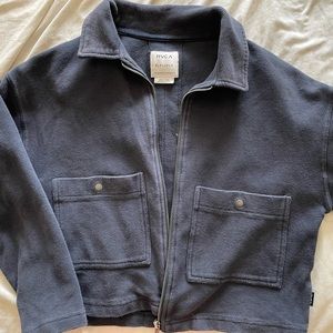 RVCA cropped zip up jacket